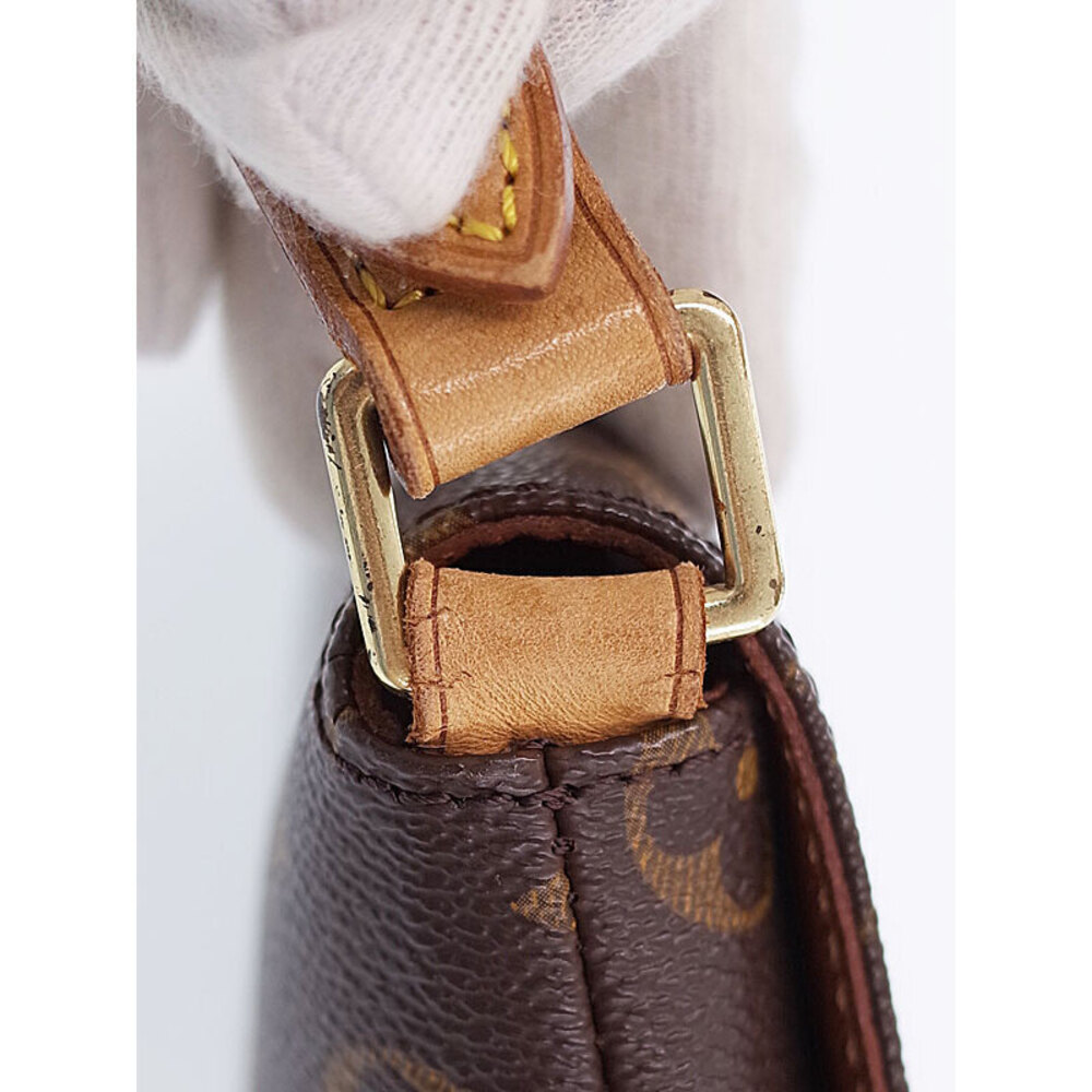 Louis Vuitton Leather Shoulder Bag Monogram Short Tango Brown Musette - Picture 5 of 8